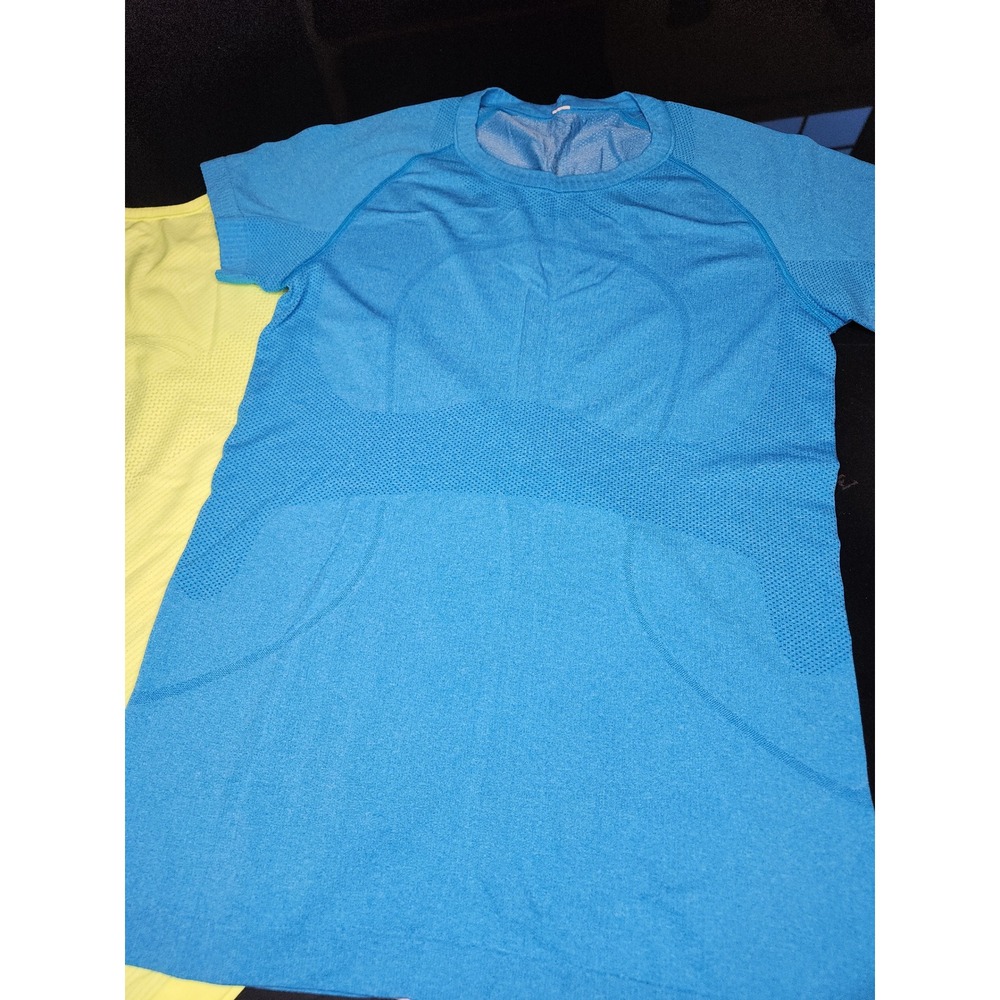 Lululemon Swiftly Tech SS T-Shirt & Racerback Tank Bundle Blue Yellow 8 - Picture 2 of 8